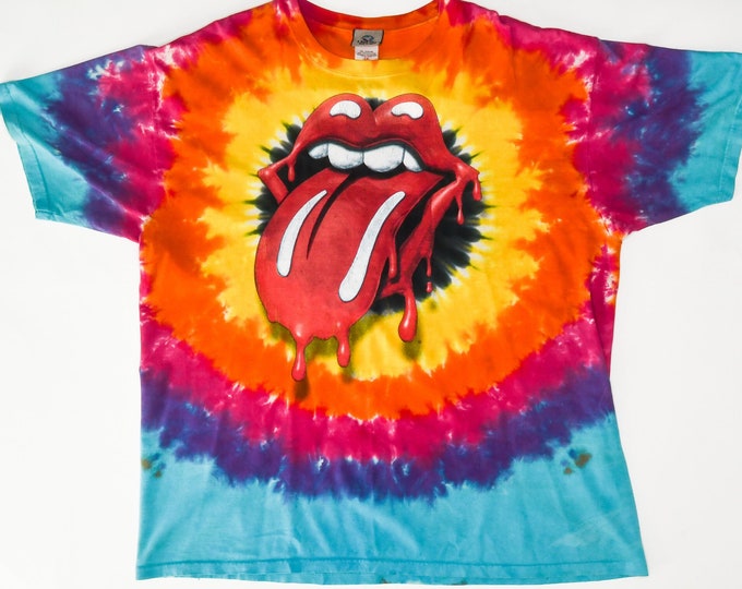 Floral Rhinestone Tie-dye Tee-477