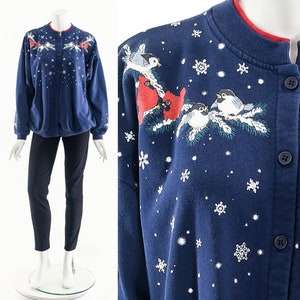 Christmas Cardinal Cardigan
