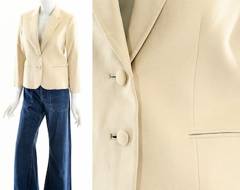 Suede Leather Blazer