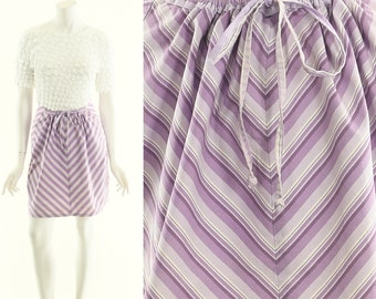 Lavender Striped Skirt,Candy Striped Skirt,90s Chevron Skirt,90s Skater Skirt,Plus Size Mini Skirt,Cotton Stretch Skirt,Summer Spring Skirt