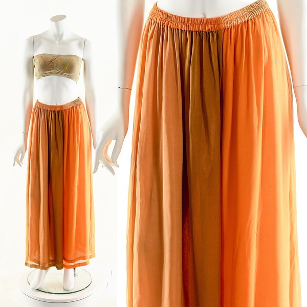 PABLO fluo salmon - silk viscose comfort pant main image 1