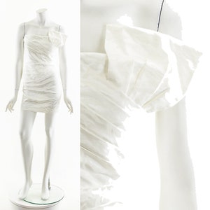 Zebra Strapless Dress 00&#39;s Y2K