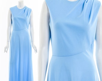 Powder Blue Asymmetric Gown