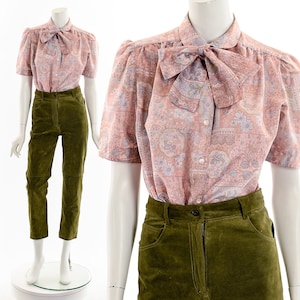 Paisley Bow Tie Blouse