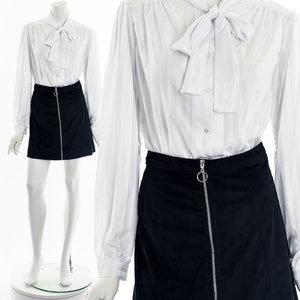 Sheer White Bowtie Blouse