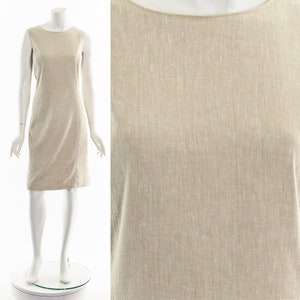 90s Linen Minimalist Dress