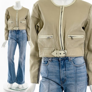 Minimal Motorcycle Leather Jacket