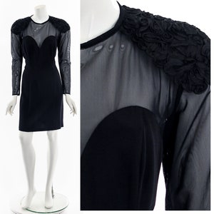 Black Mesh Bodycon Mini Dress