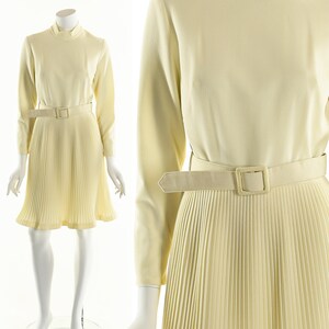 Vintage Braut Minikleid,reizvolle Verlobung Kleid,Weiß Couture Mod Mini Kleid,Ivory Weiß Kleid,Weiß Gogo Plissee Kleid,Designer Hochzeit