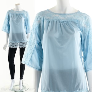 Baby Blue Lace Blouse