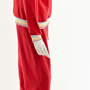 Red Rainbow Track Suit,Vintage Rainbow Jumpsuit,70s Inspired Two Piece,Juicy Couture Inspired,Juicy Couture Track Suit,Vintage Loungewear image 5