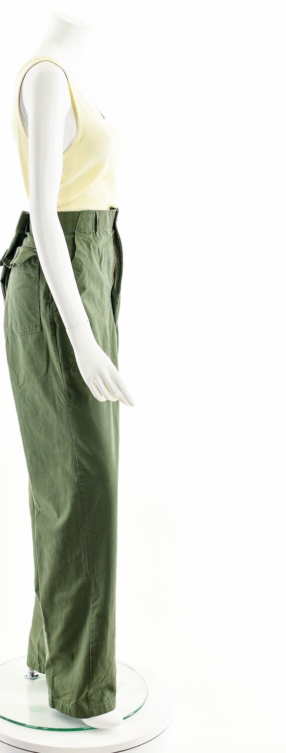 Green Army Fatigue Pants Olive Green Chino Pant M… - image 5