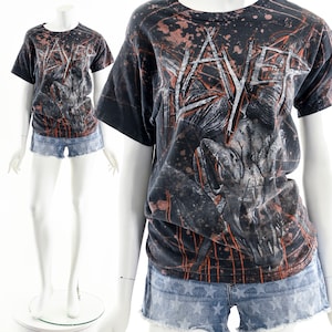 Vintage Slayer T-Shirt, 2000s Blood Splattered Band Tee