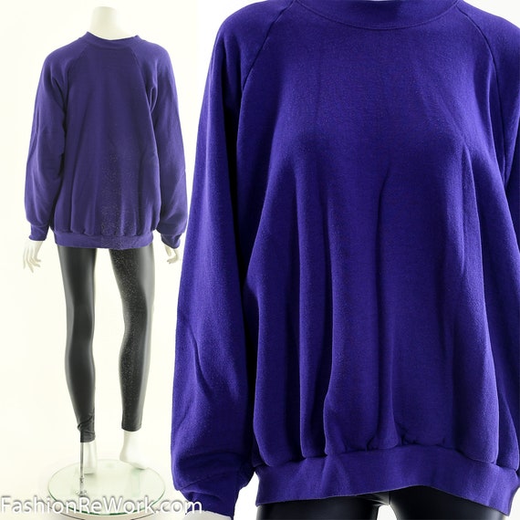 Purple Oversize Comfy Crewneck - image 3