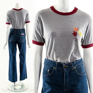 MONTREAL Ringer Tee Maple Leaf Vintage Tee 70s 80s