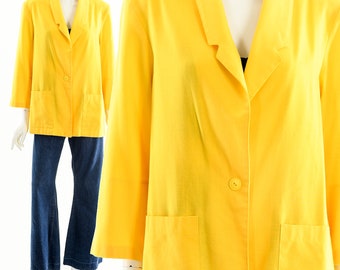 80's Bold Yellow Blazer