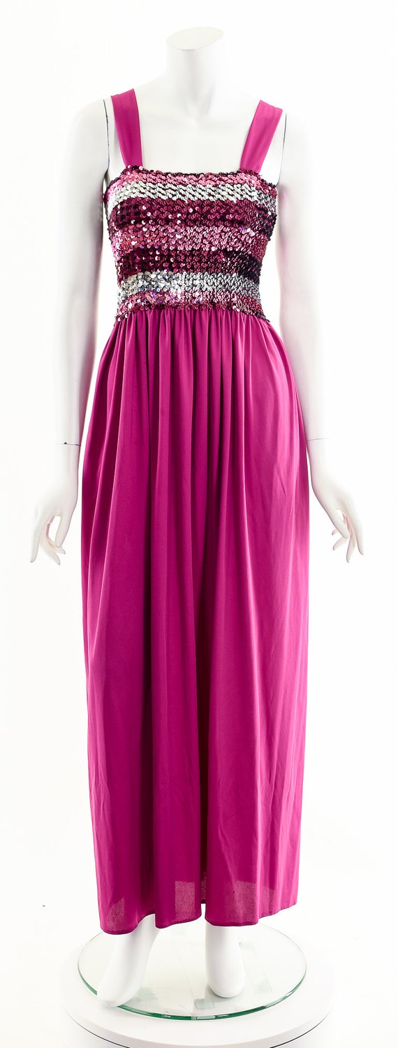 70s sequin maxi dress - image 4