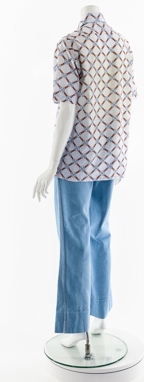 Light + Breezy Patterned Short Sleeve Button Up 7… - image 8