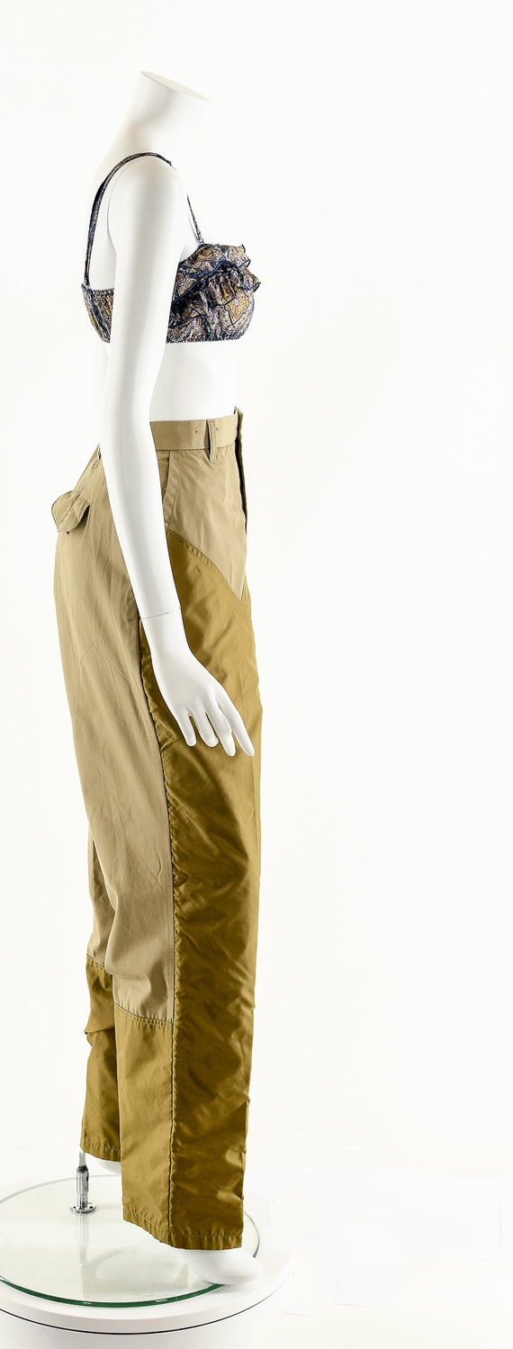 Minimalist Colorblock Patchwork Pants - image 5