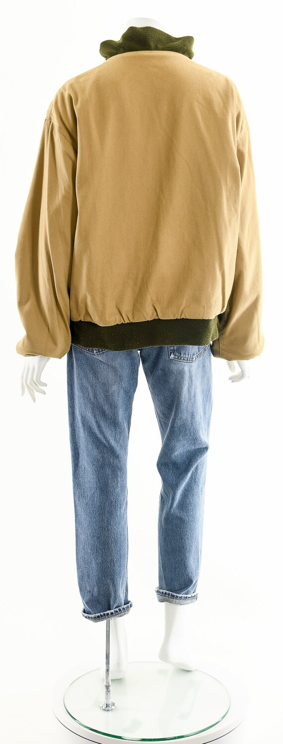 tan bomber jacket, wool jacket, reversible jacket… - image 7