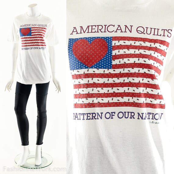 American Quilts T-Shirt, Quilter Tee, Vintage Patr