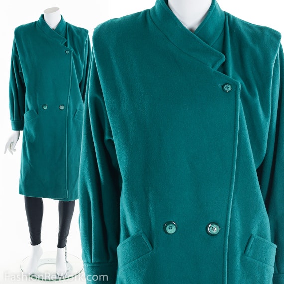 Green Wool Long Coat 80s - Etsy