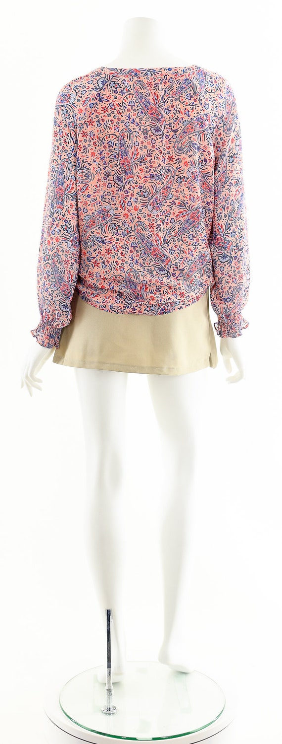 Pink Paisley Bohemian Blouse - image 8