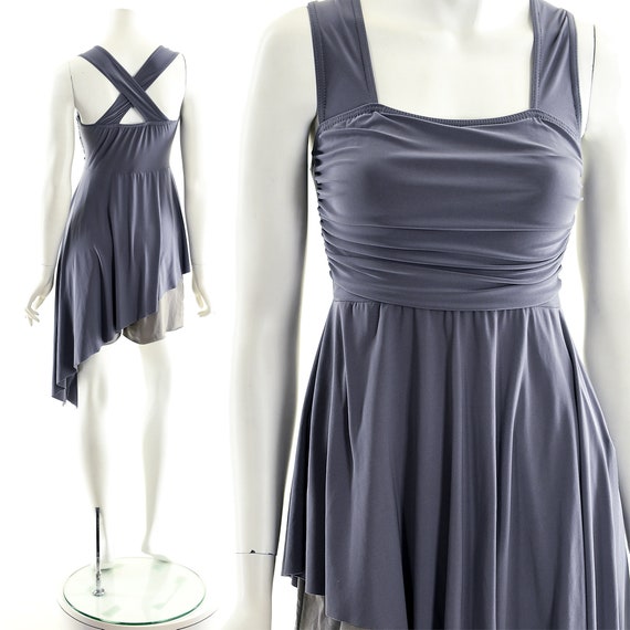 Asymmetric Gray Dress,minimalist Gray Mini Dress,criss Cross Back Dress,asymmetric Babydoll Dress,00s Blade Dress,vintage Club Dress,dance - Etsy Asymmetric Gray Dress,minimalist Gray Mini Dress,criss Cross Back Dress,asymmetric Babydoll Dress,00s Blade Dress,vintage Club Dress,dance - Etsy