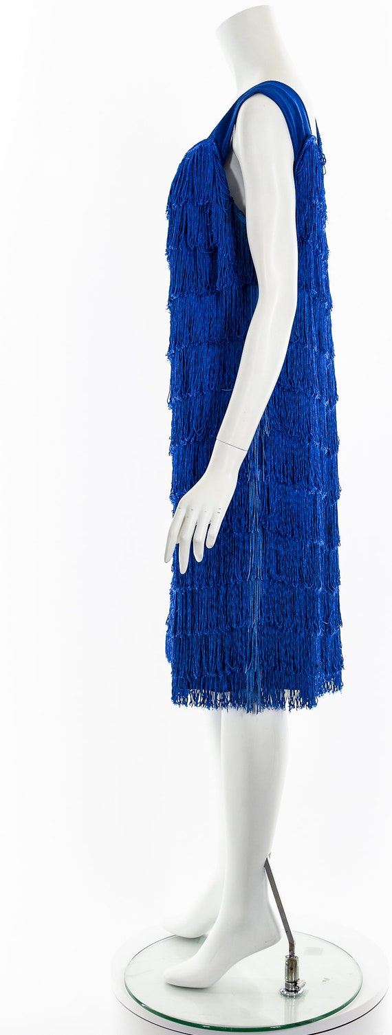Cobalt Blue Full Fringe Dress Gem