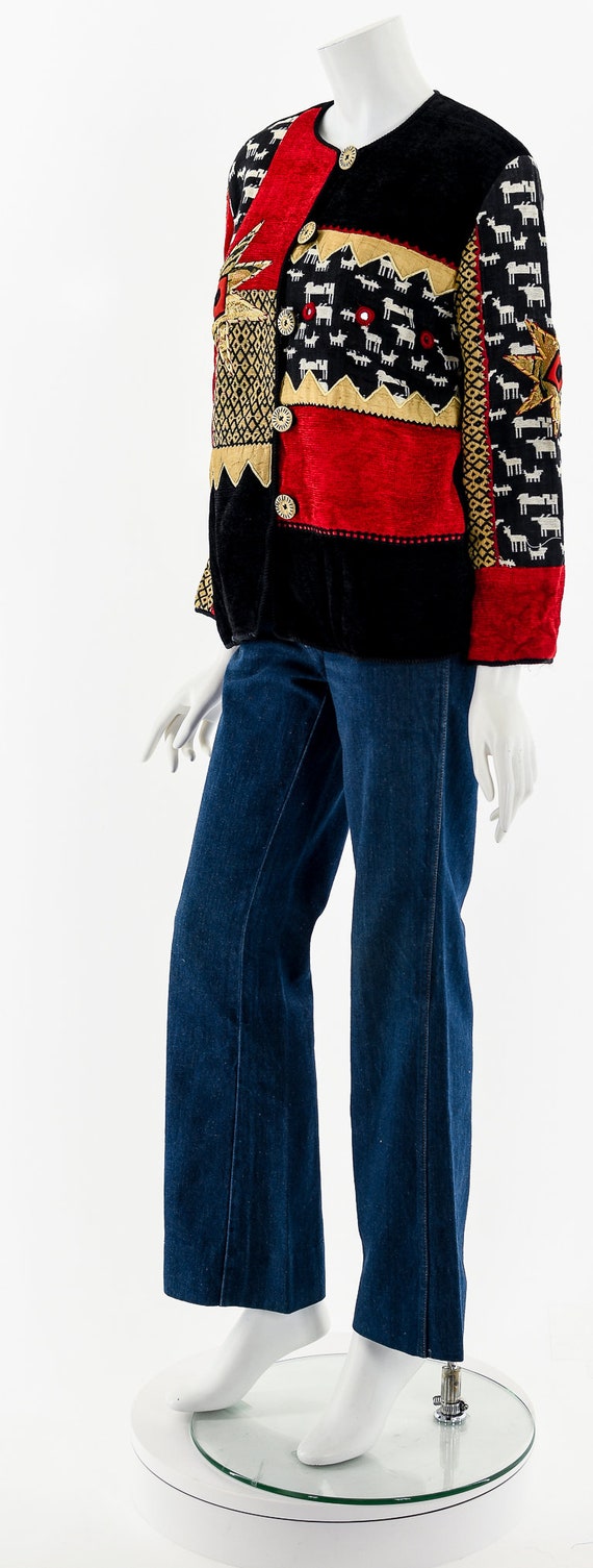 Textile Patchwork Wearable Art Jacket - image 10