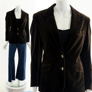 Brown Velvet Blazer Jacket