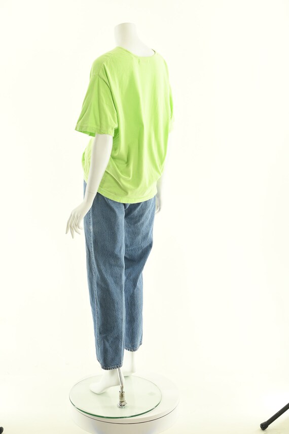 80s Lime Green Vintage T-Shirt - image 9