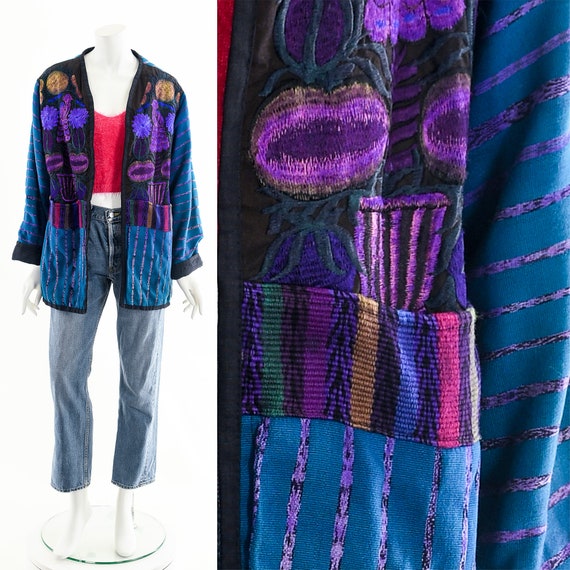 Whimsigothic Embroidered Open Jacket - image 3