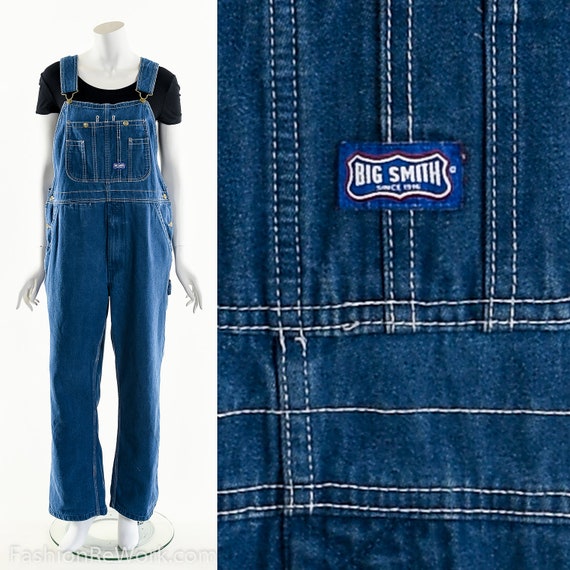 Big Smith Overalls,Vintage Bib Overalls,70s Denim