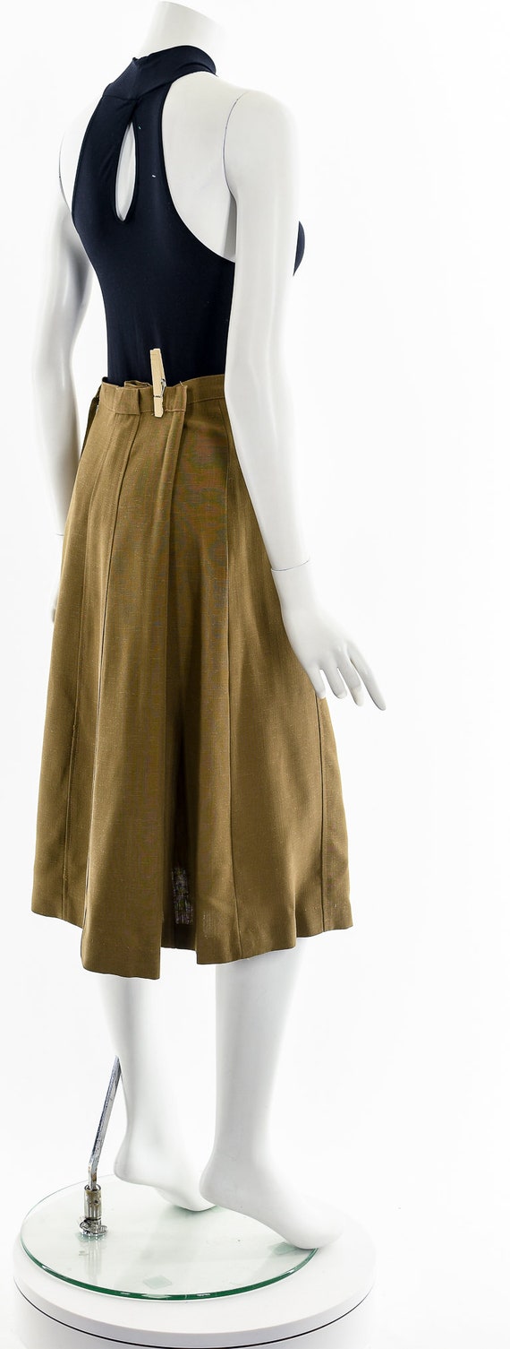 50s Chestnut Brown A-Line Skirt - image 6