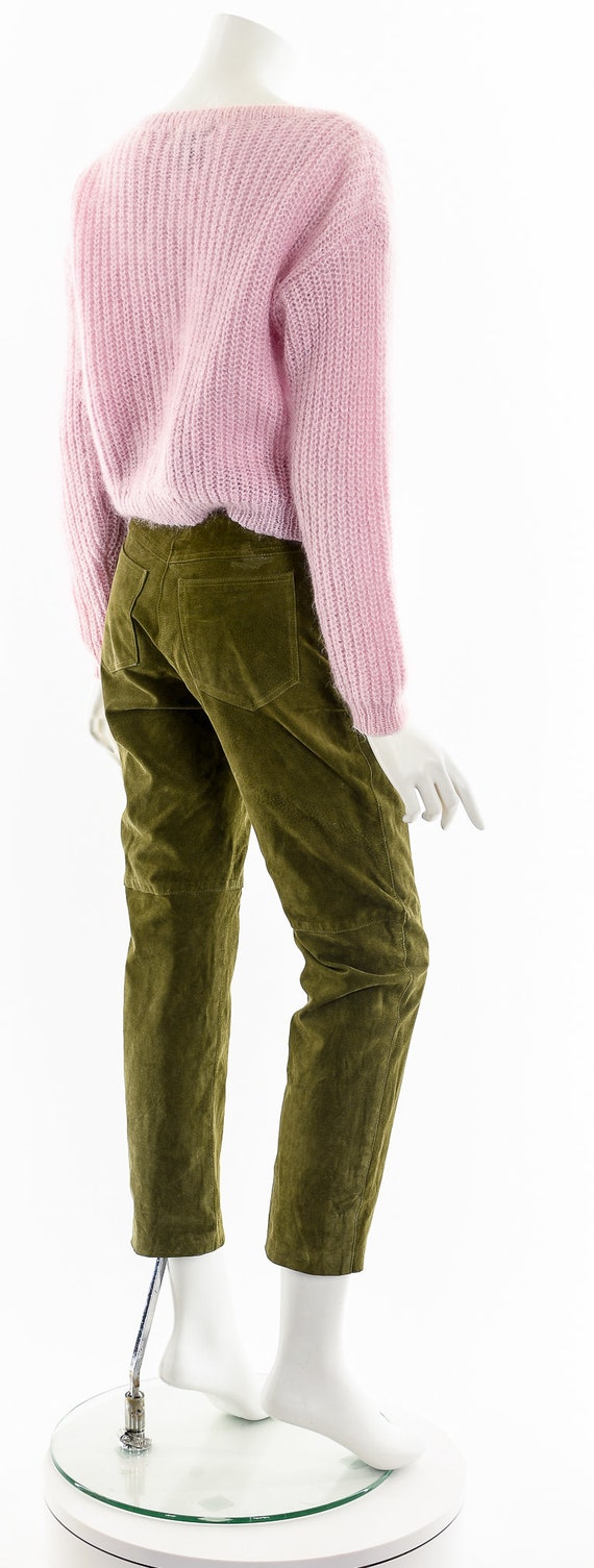 Mohair Millennial Pink Sweater Cardigan - image 6