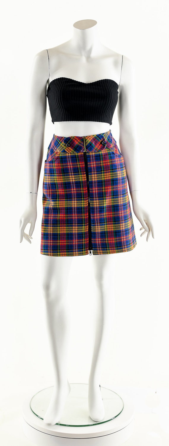 RAINBOW Plaid Skirt,Plaid Mini Skirt,Schoolgirl S… - image 4