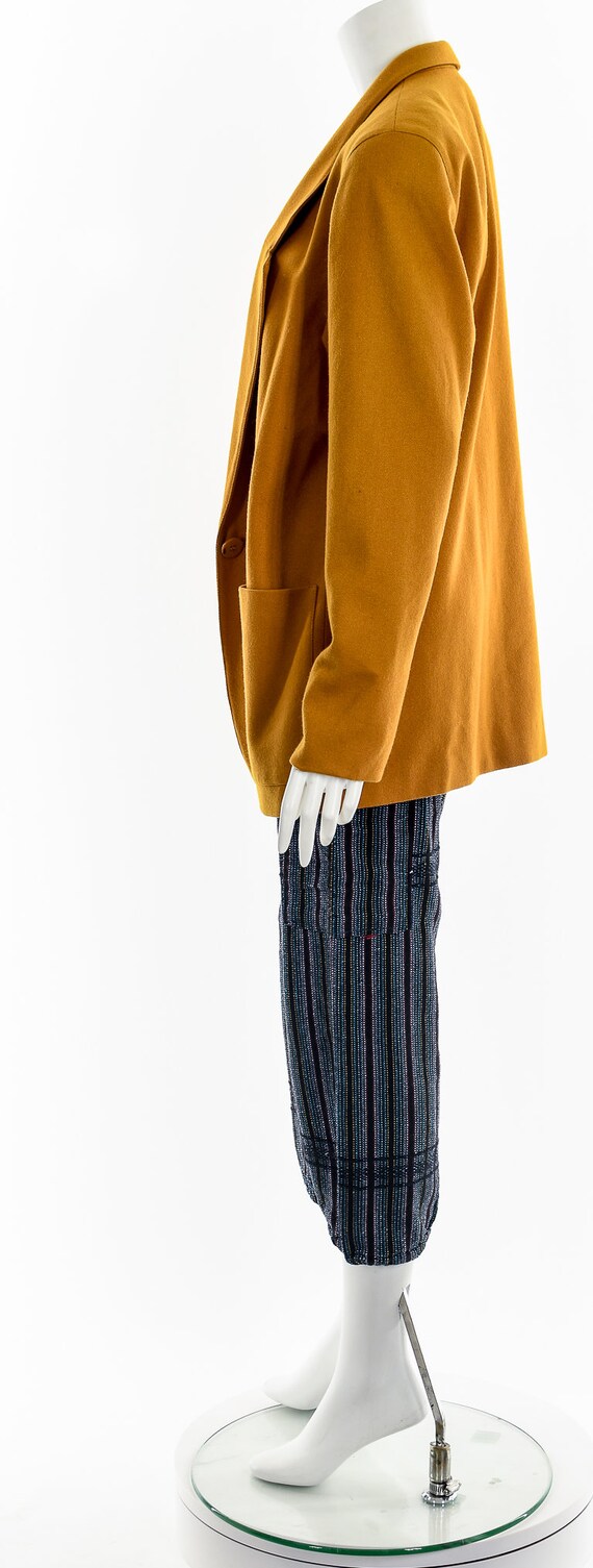 Ochre Woolen Suit Jacket - image 9