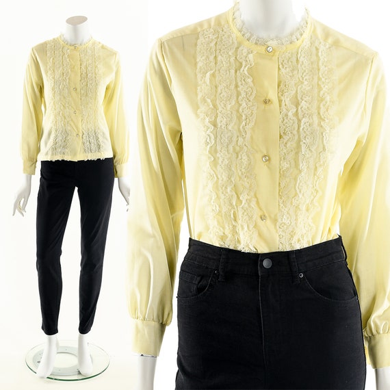 Victorian Yellow Blouse,Victorian Inspired Top,Pal