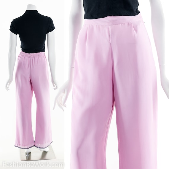 Lavender Pants, Purple Pants, Beaded Pants, High … - image 2