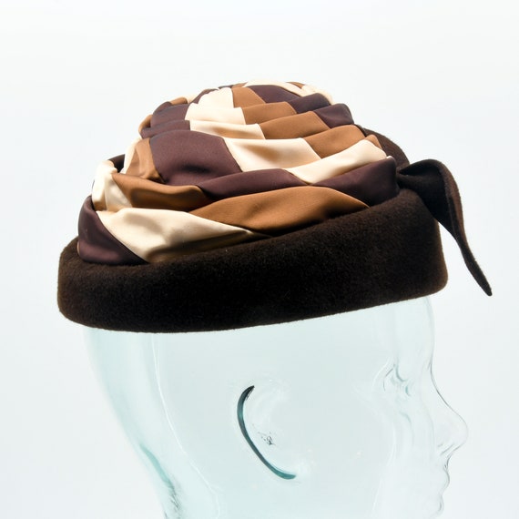 Chocolate Caramel Swirl Wrap Hat - image 7