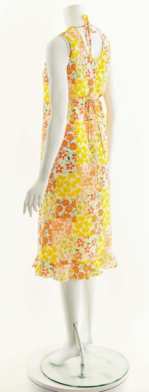 Flower Power Midi Dress,Butterfly Novelty Print D… - image 8