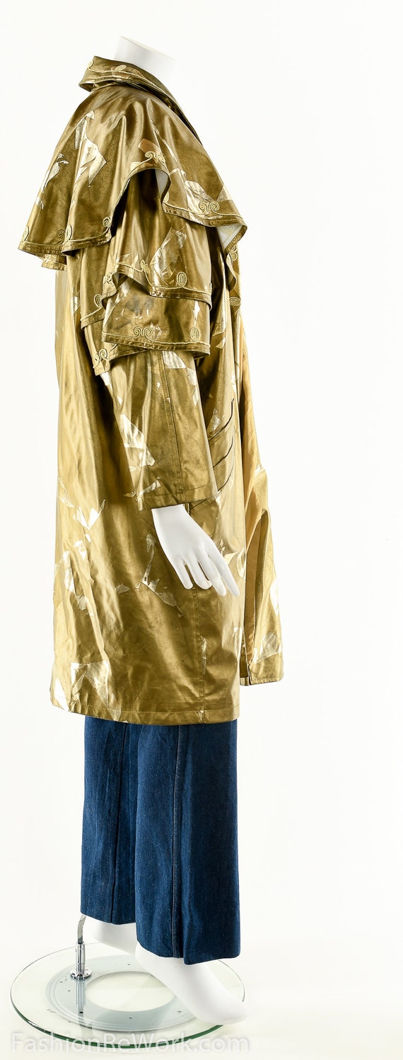 MATADOR Coat,Matador Inspired Raincoat,Bronze Gol… - image 4