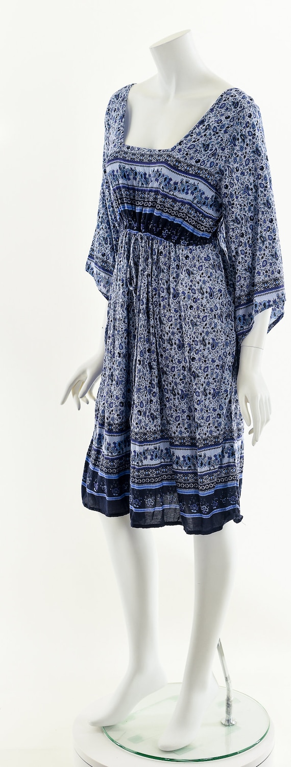 Blue Baby Doll Dress,India Gauze Babydoll Dress,B… - image 10