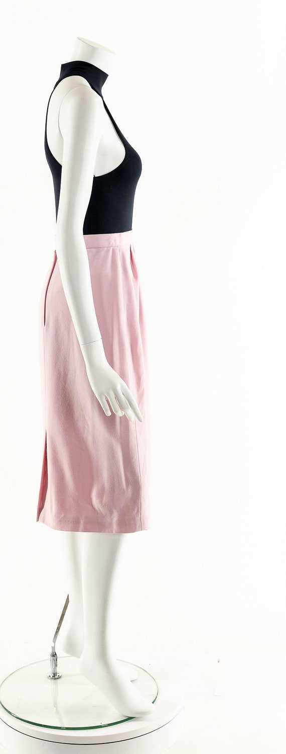 Baby Pink Skirt,High Waist Skirt,Vintage Pencil S… - image 5