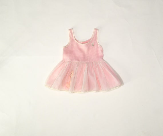 Pink Gingham Baby Girl Dress - image 1