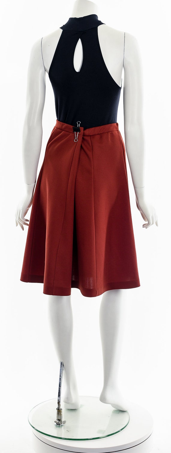 Rusty Red Knee Length Skirt - image 7