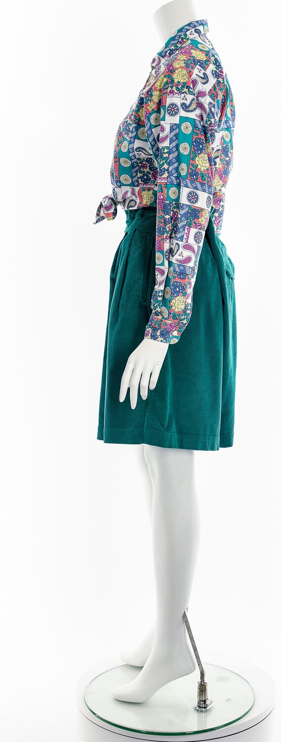 Patchwork Paisley Cotton Button Down - image 9