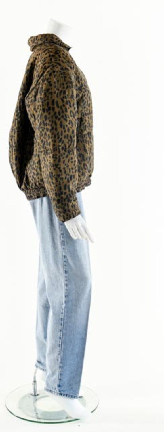 Leopard Silk Bomber,Cheetah Print Bomber Jacket,A… - image 3