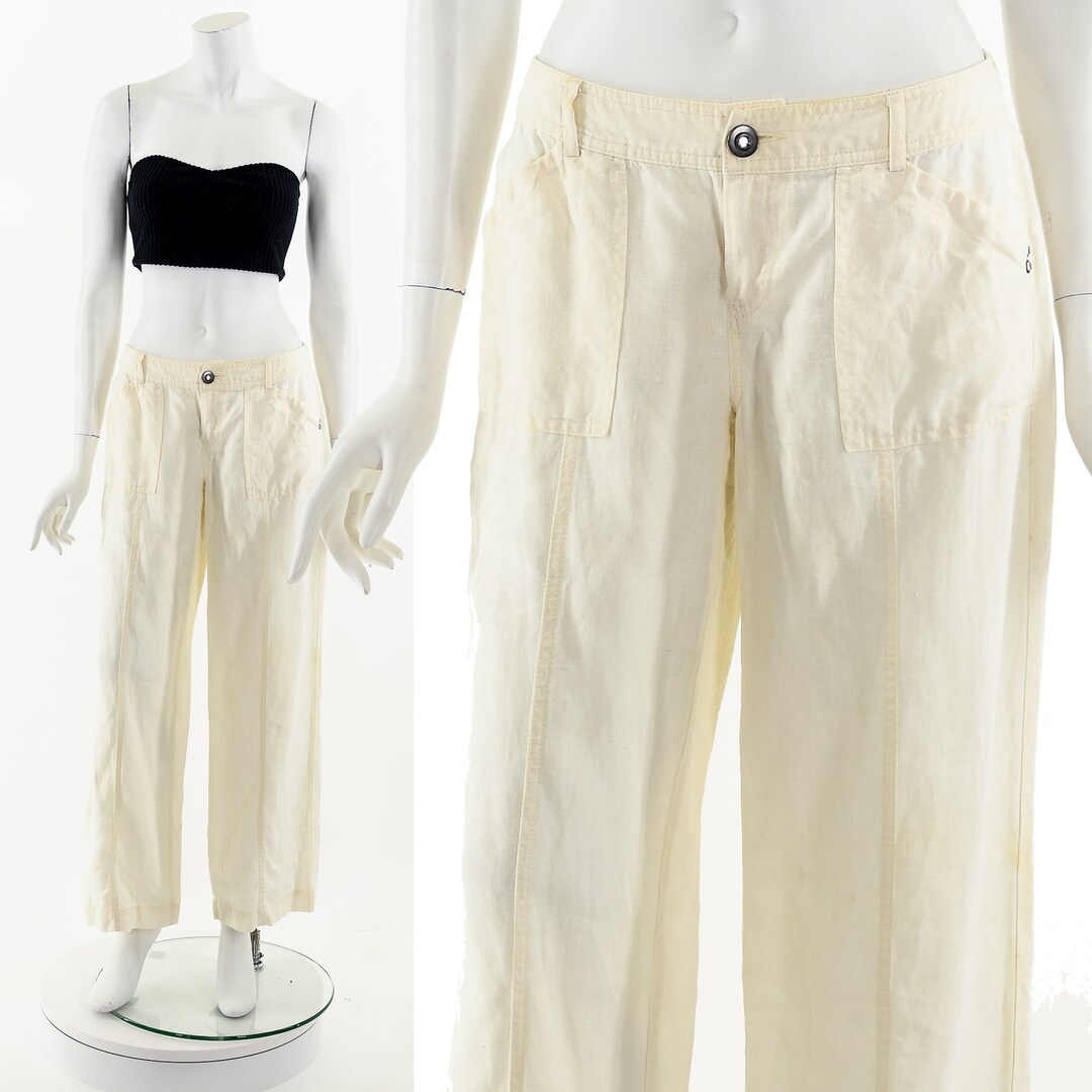 パンツ y2k opium linen tuck half pants archive y2k opium wide black denim half pants - メルカリ